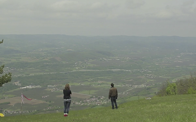 Sous les lignes prudence -parapente